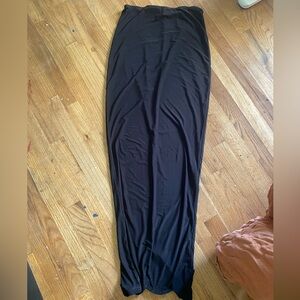 Naked wardrobe maxi black skirt